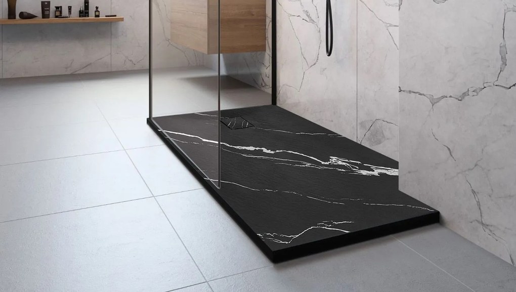 Корито за душ кабина Magnum CARRARA BLACK 90x90