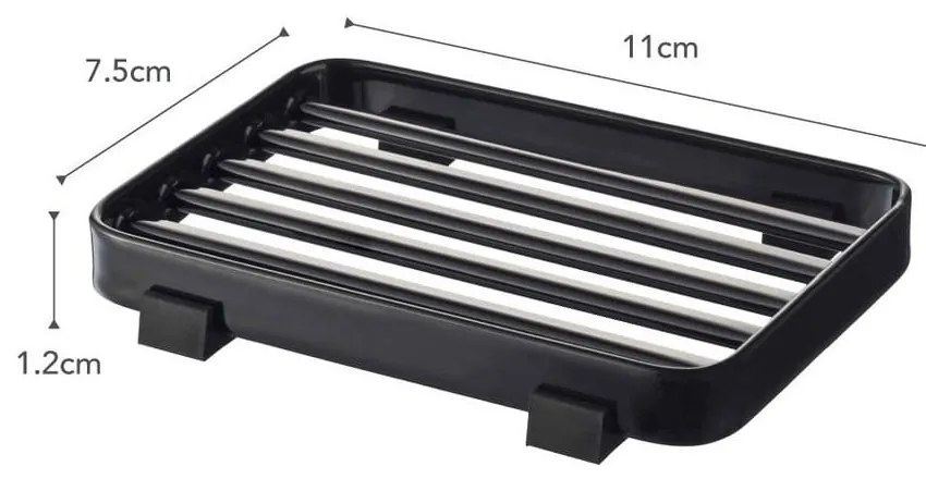 Черна подложка за сапун Tower - YAMAZAKI