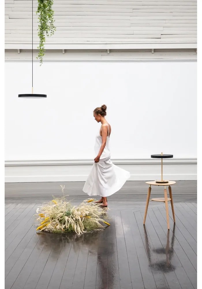 Черно LED висящо осветително тяло с метален абажур ø 31 cm Asteria Mini – UMAGE