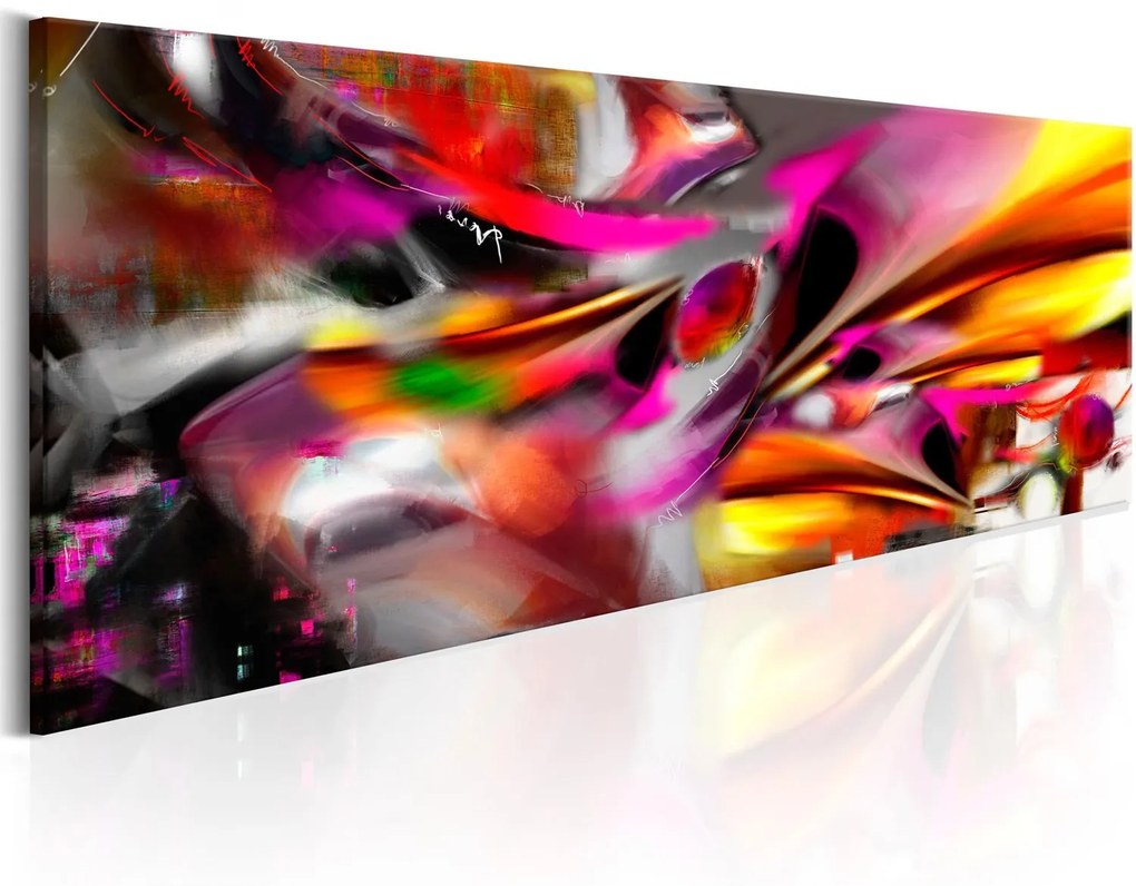 Печат върху платно - Fiery Expression 150x50