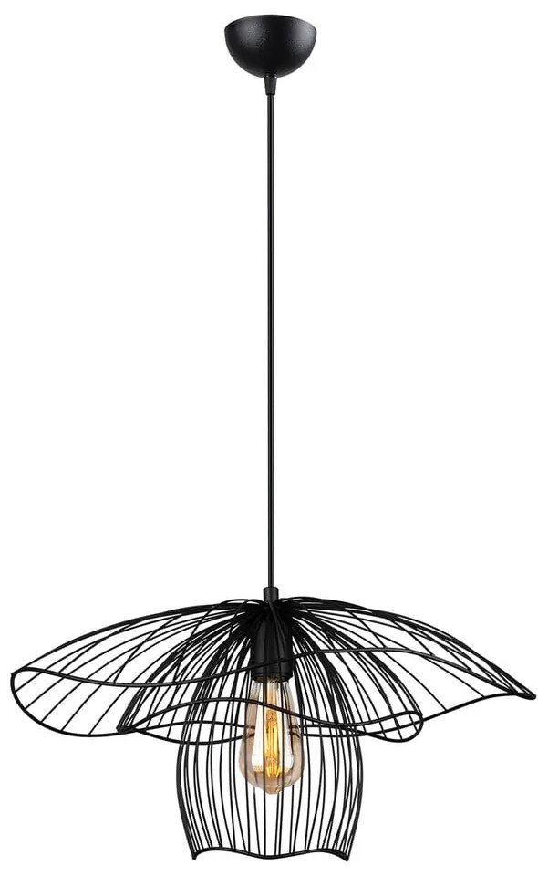 Черно висящо осветително тяло, височина 123 cm Root - Squid Lighting