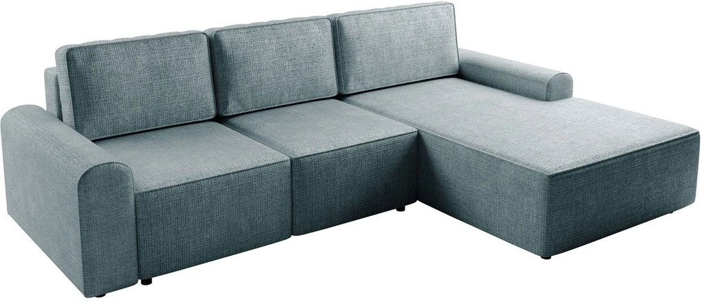 Ъглов диван Bella L-Син-Десен