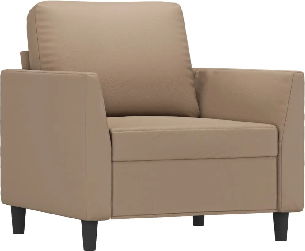 359327 vidaXL Кресло, капучино, 60 см, изкуствена кожа