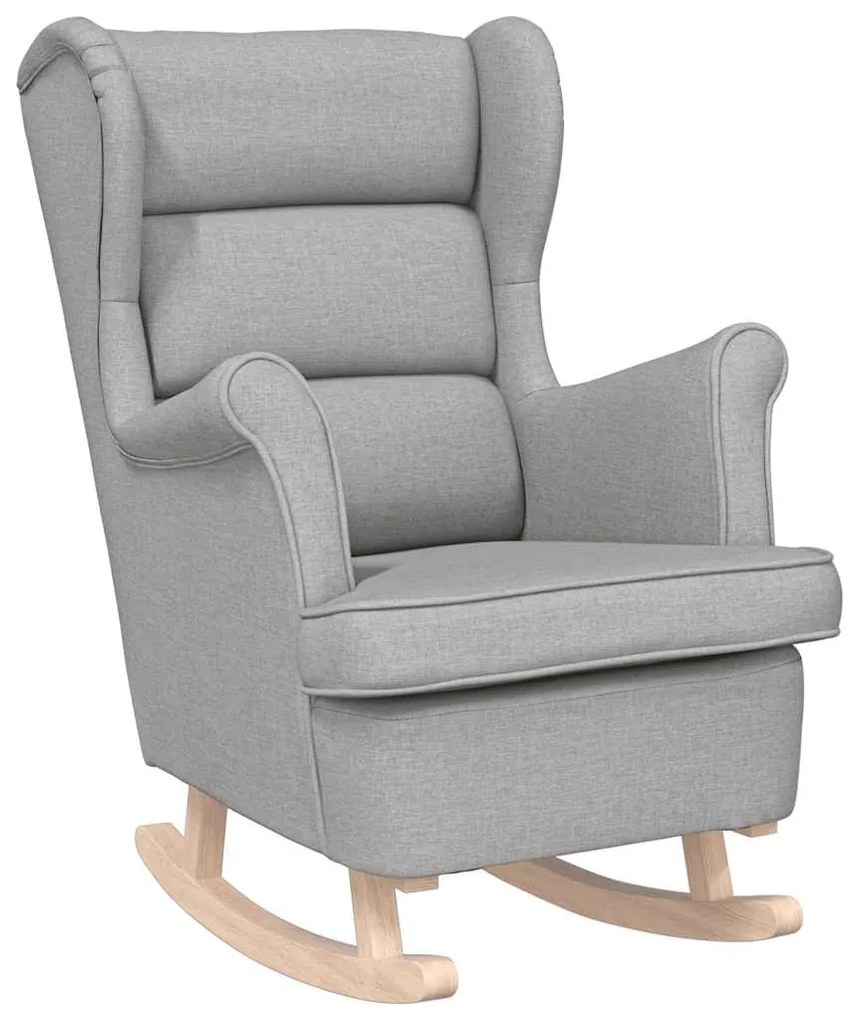 4016929 vidaXL Люлеещ се стол Cloud Grey 74x90x102 cm Fabric