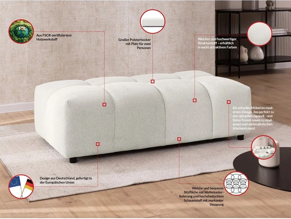 Бяла табуретка Albane – Ropez