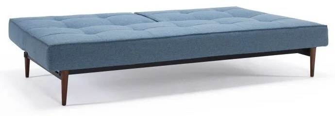 Светлосиньо диванче с тъмна дървена основа, смесена с танц в светлосиньо Splitback - Innovation