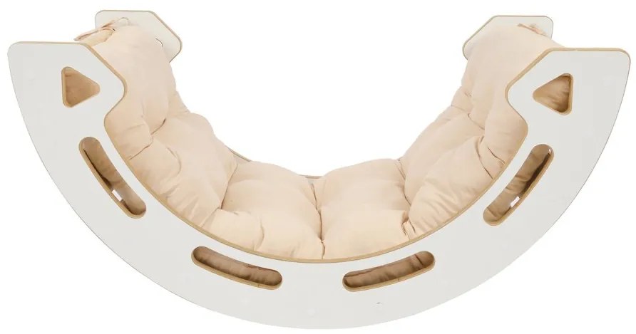 Монтесори люлка за равновесие, изработена от естествено дърво