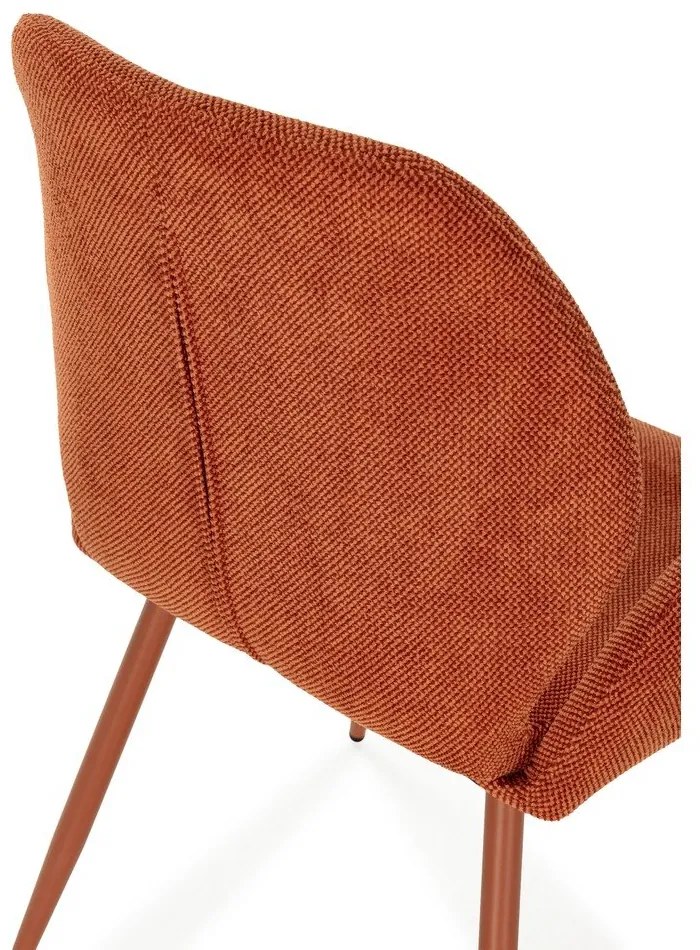 Теракотени тапицирани трапезни столове в комплект 2 бр. Ansu – Marckeric