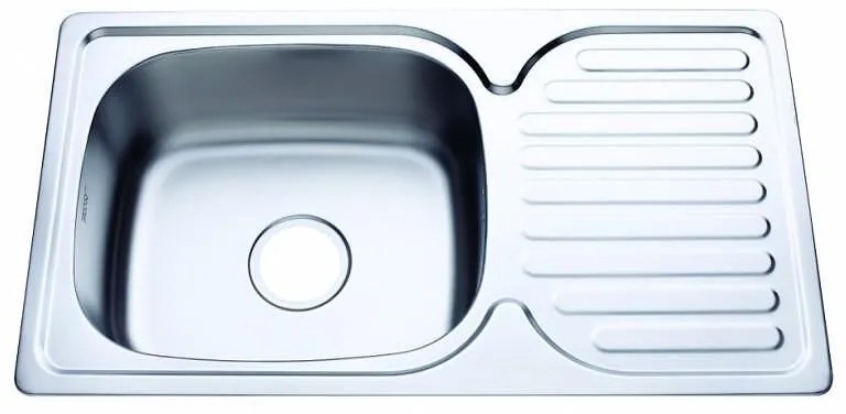 Кухненска мивка алпака ICK 7642 R, дясна, 76x42см