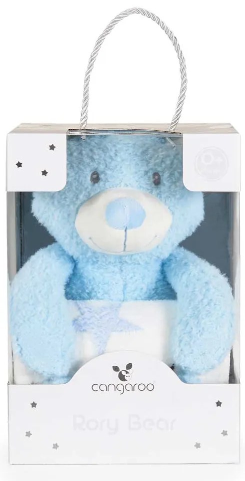 CANGAROO Одеяло с играчка RORY BEAR СИНЬО