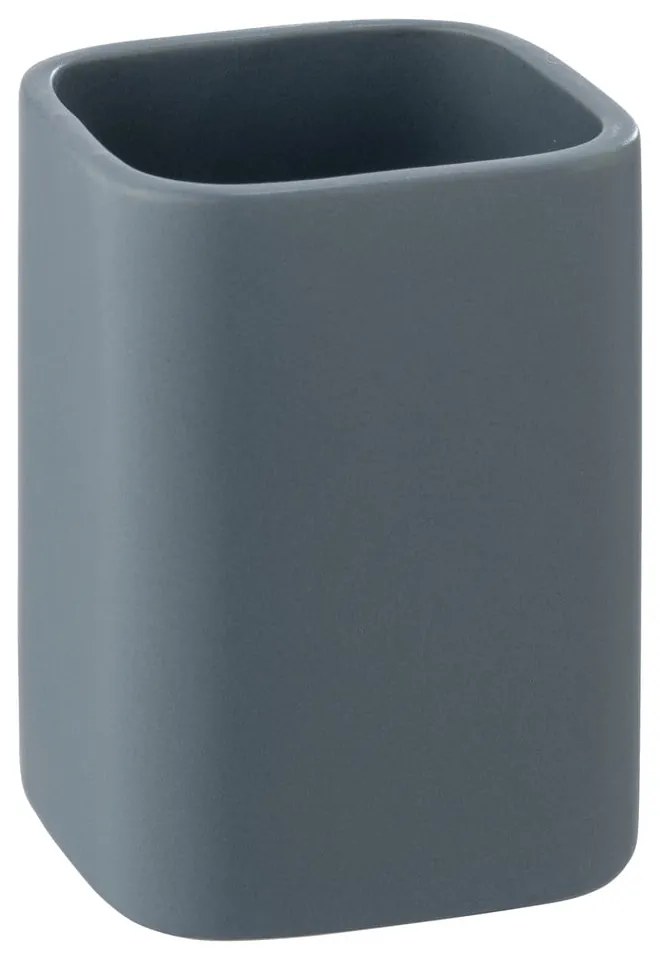 Синя керамична чаша за четки за зъби Hexa - Wenko