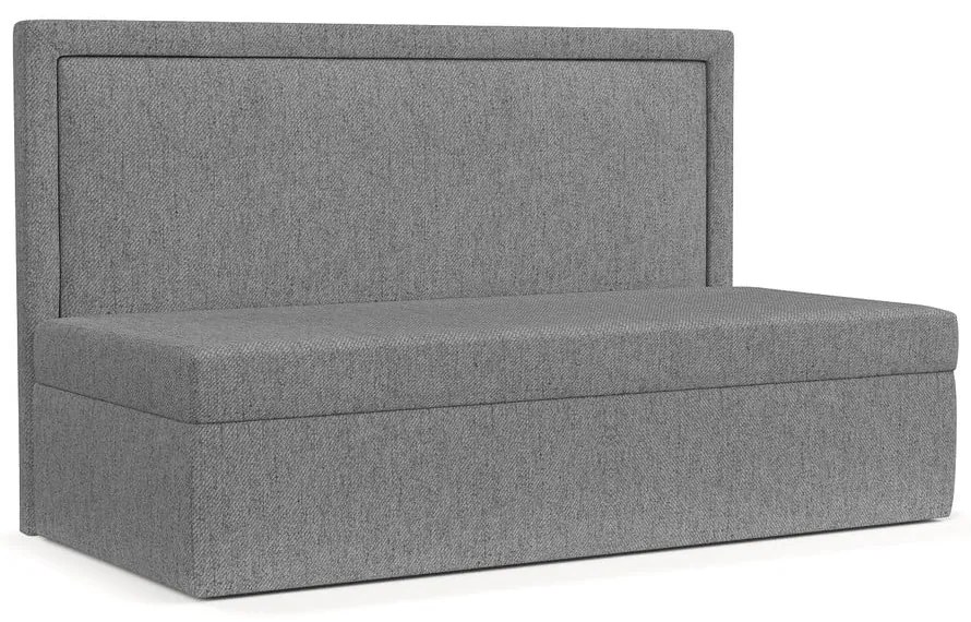 Сиво тапицирано единично легло 100x200 cm Scala – Maison de Rêve