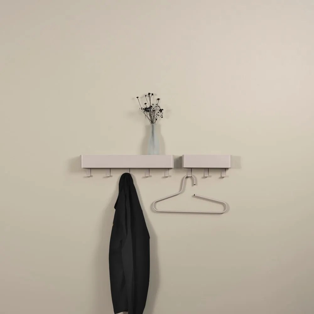 Кафяво-сива метална стенна закачалка с рафт 52 cm Dax Play – Spinder Design