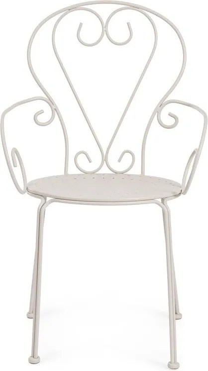 Бежов градински стол метален Etienne – Bizzotto