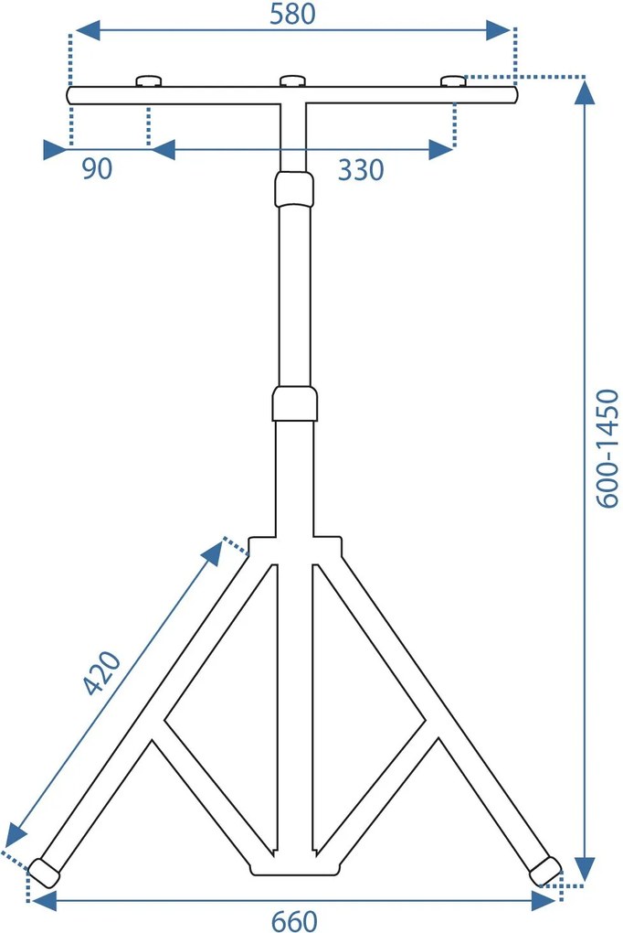 Statyw na lampy halogenowe RSL016