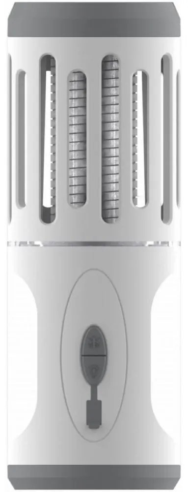 LED преносима лампа с капан за насекоми LED/6W/1800 mAh IPX4 бяла/сива
