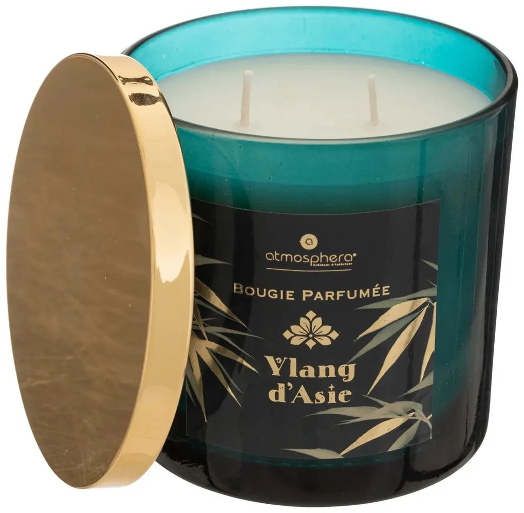 Ароматна свещ atmosphera Plum, Стъкло, 400 g - Linen