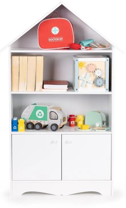 Шкаф във формата на къщичка за детски играчки Ecotoys