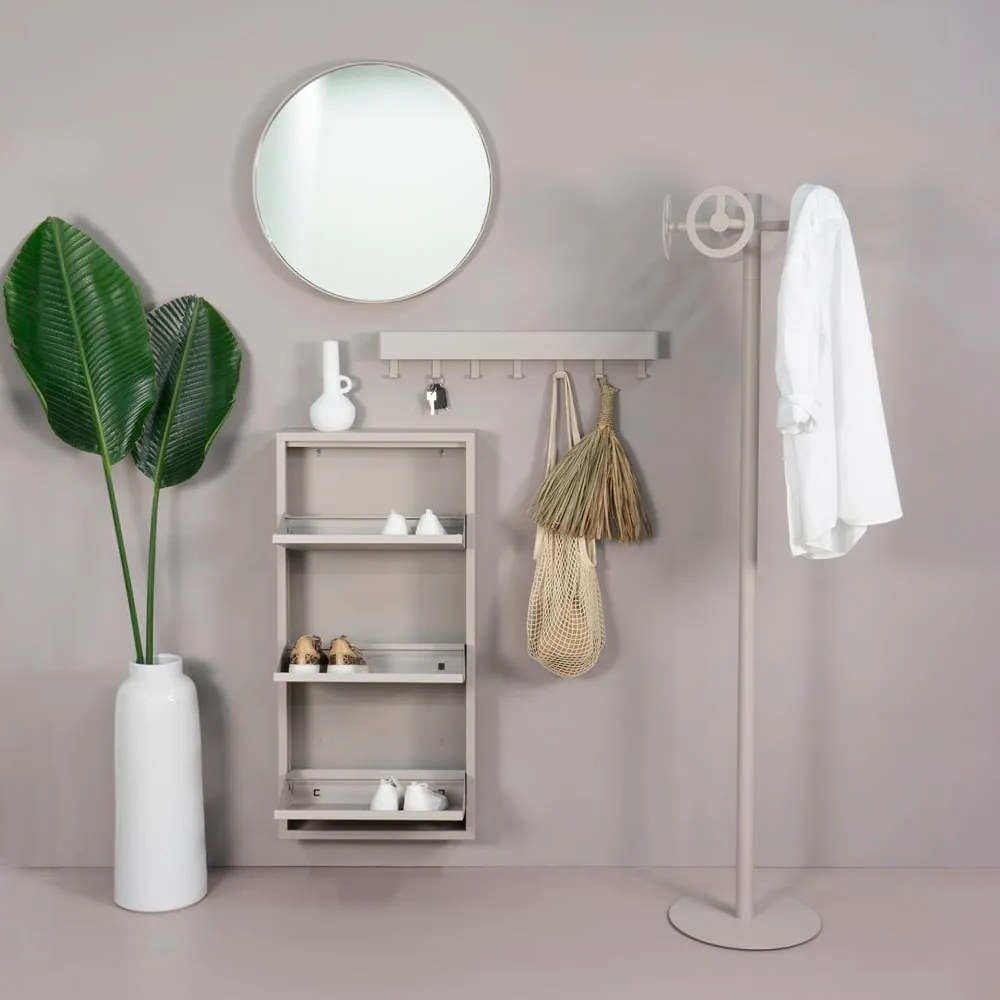 Кафяво-сива метална накланяща се стойка за обувки 50x103x15 cm Billy – Spinder Design