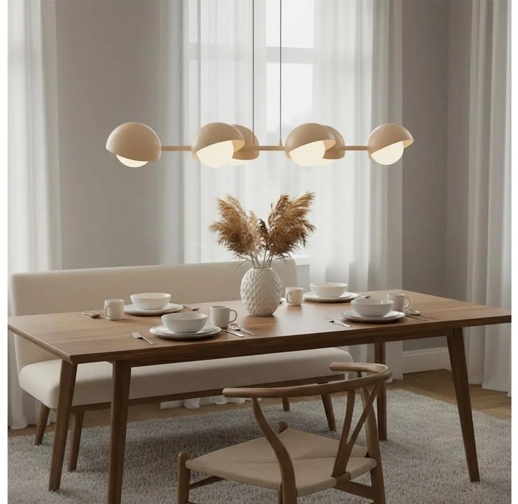 Полилей на кабел BOOM 6xG9/8W/230V бежов