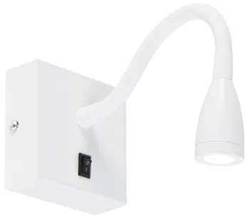 Модерна гъвкава стенна лампа бяла LED - Flex
