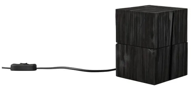 Черна настолна лампа (височина 16 см) Treasure - Trio