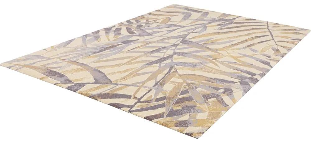 Бежов вълнен килим 100x180 cm Florid - Agnella
