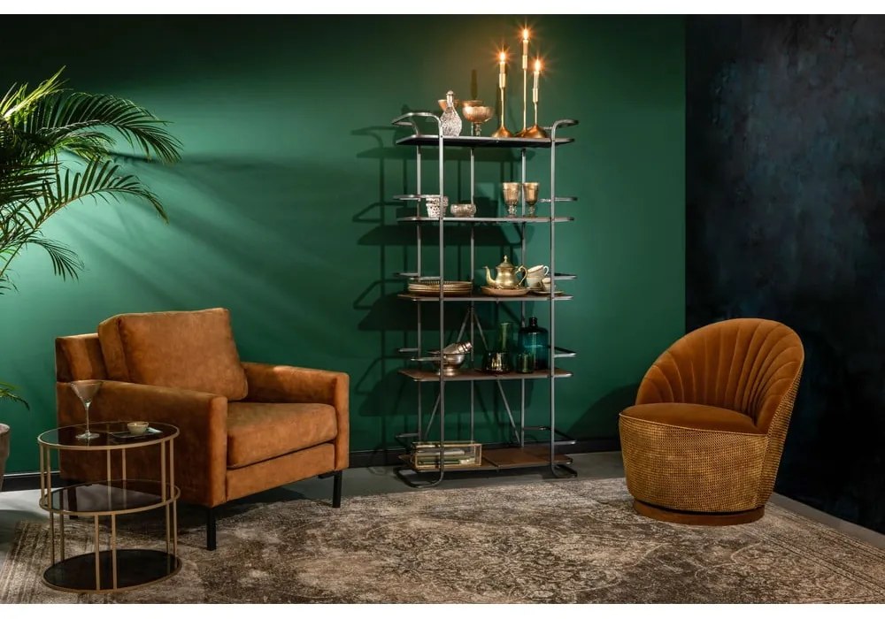 Фотьойл от кафяво кадифе Madison - Dutchbone