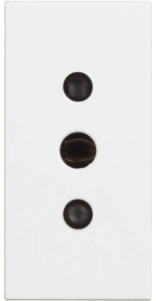 BTICINO RW4113 Гнездо 2P + E 10A 250 Va.c., тип контакти на земната повърхност, 1M, бял  Classia - RW4113