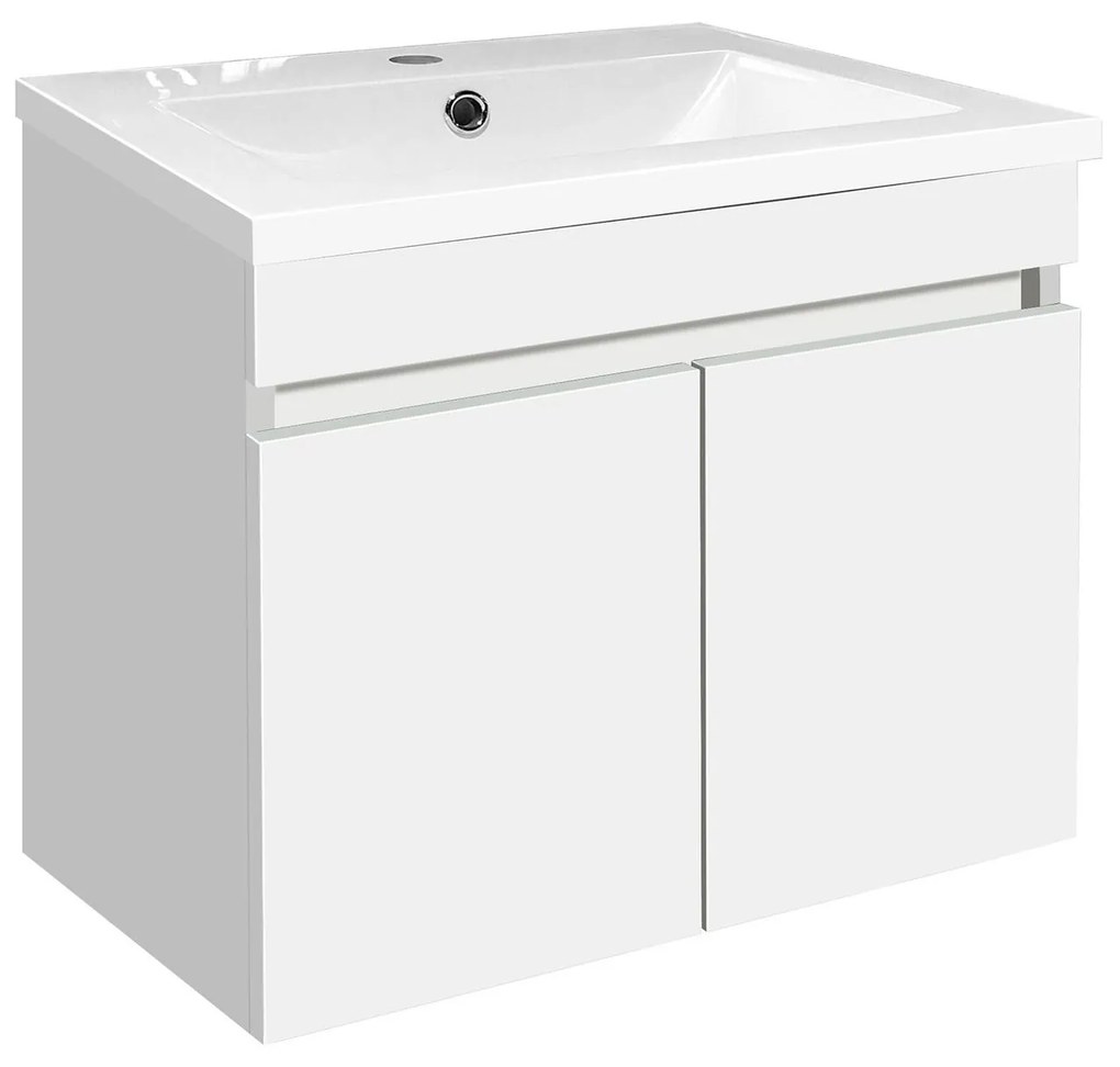 PVC Комплект за баня Шкаф + мивка