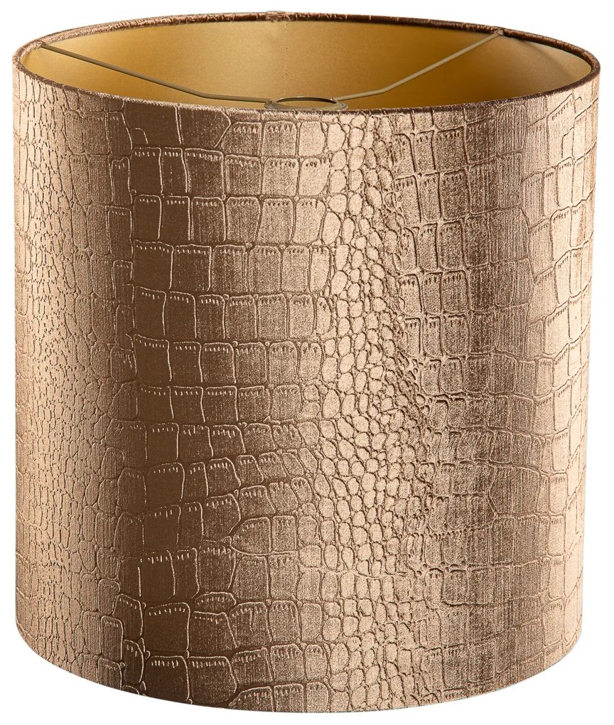 Кадифена абажура с дизайн на крокодил и златно покритие 40/40/40