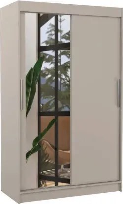 Гардероб Alegre 120 плъзгащи се-сиво-бежово