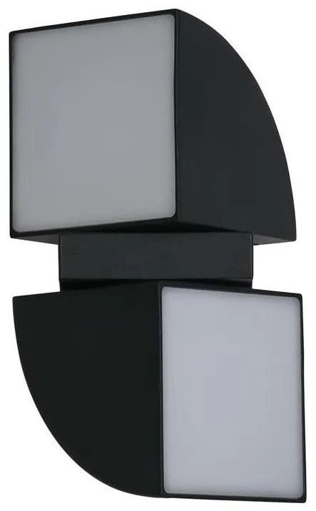 Searchlight 36150BK - LED външно стенно осветително тяло DAKOTA 2xLED/4W/230V IP44