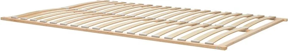 Двойно легло 160x200 cm тапицирано/ПДЧ от декор от орех с включена подматрачна рамка в тъмно естествен цвят Streiko – noo.ma