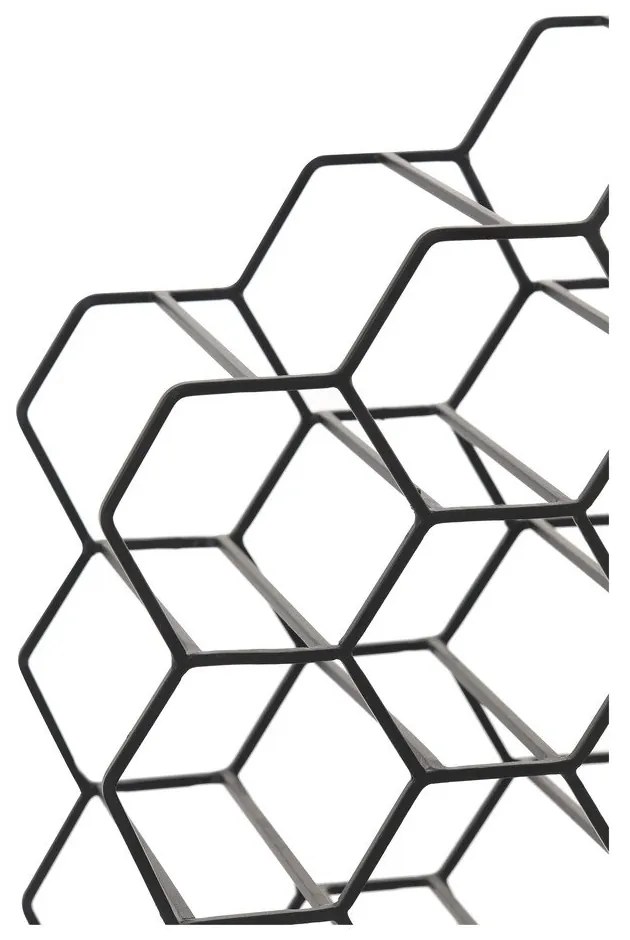 Черна метална стойка за вино за 12 бутилки Salbris - Light &amp; Living