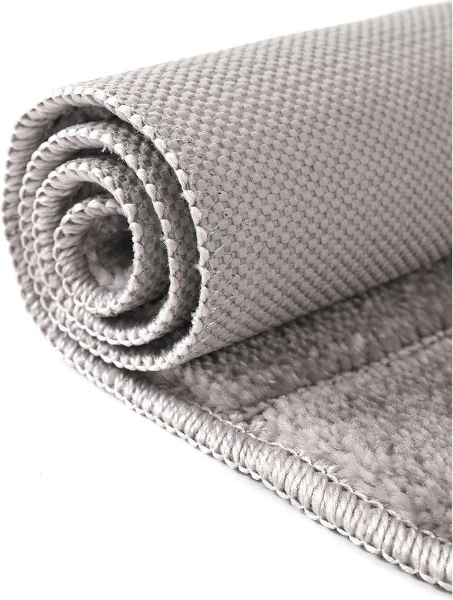 Сиви килими за баня в комплект 2 бр. 50x80 cm Yeni Cizgli – Foutastic