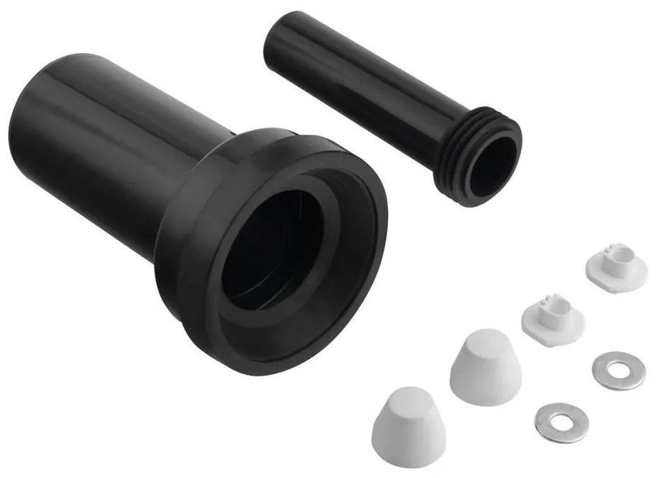 Bruckner - К-кт за свързване на окачена тоалетна 25 см черен