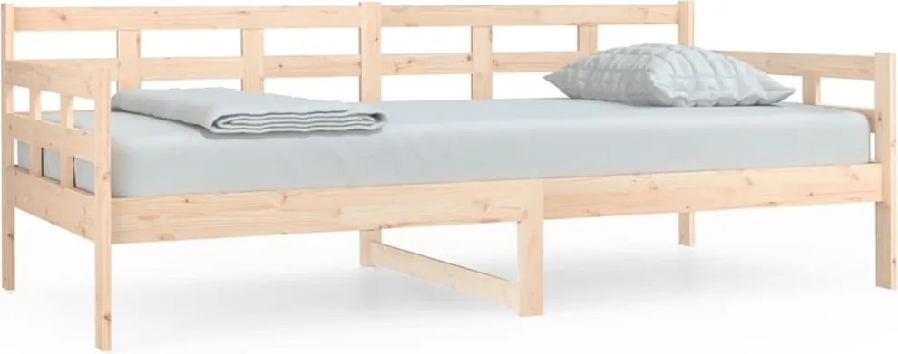 820367 vidaXL Дневно легло, борово дърво масив, 90x190 см