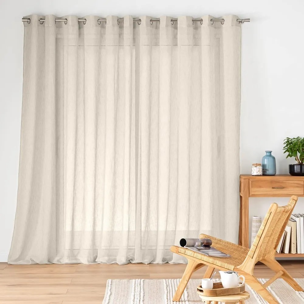 Завеса в естествен цвят 400x240 cm Carlin – douceur d'intérieur