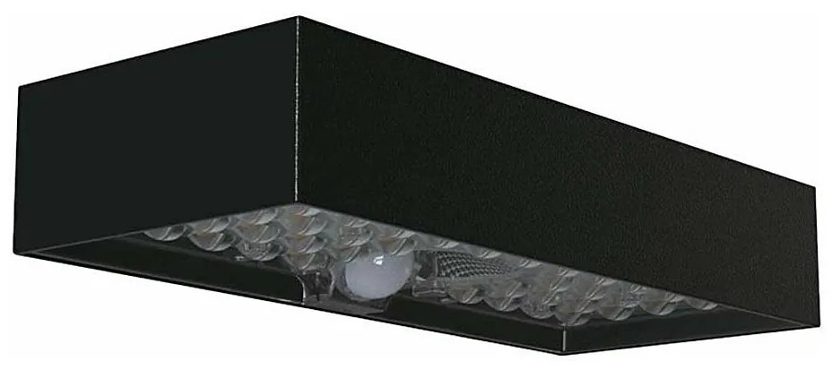 LED Соларен аплик със сензор LED/6W/3,7V IP65 4000K 3000 mAh черен