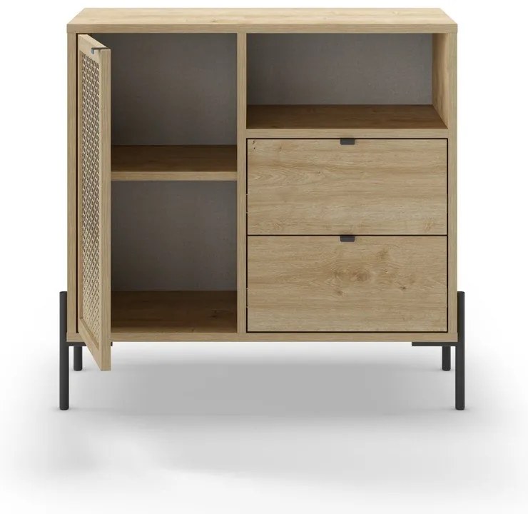 Шкаф в дъбов декор в естествен цвят 80x80 cm Inca - Marckeric