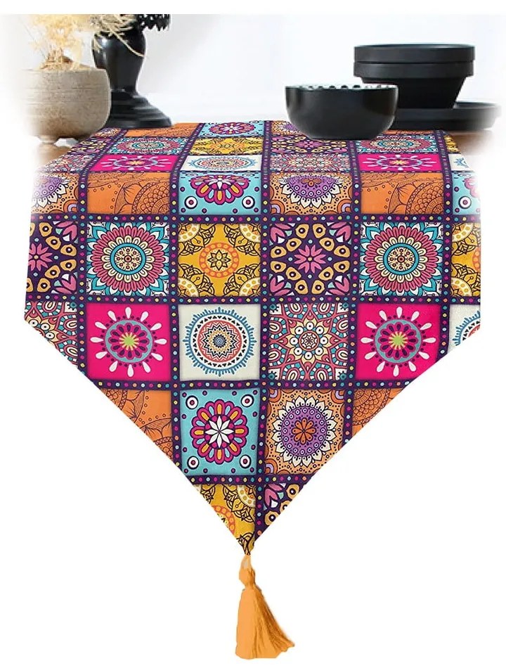 Покривка 45x140 cm Mandala Tiles – Minimalist Cushion Covers