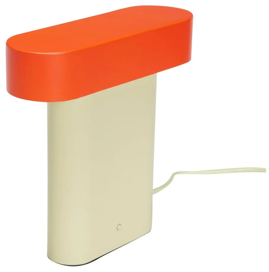 Оранжева и бежова настолна лампа (височина 25 cm) Sleek - Hübsch