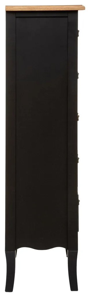 Скрин atmosphera Chrysa, 5 чекмеджета, MDF, 45x30x113 cm - Бял