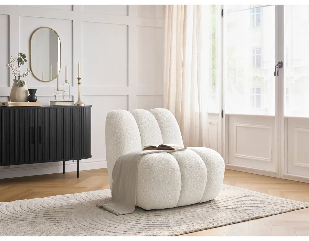 Бяло кресло от прежда с примки от букле Janissaire – Bobochic Paris