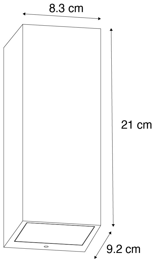 Индустриален стенен аплик ръждясал кафяв 2-светлина AR70 IP54 - Baleno