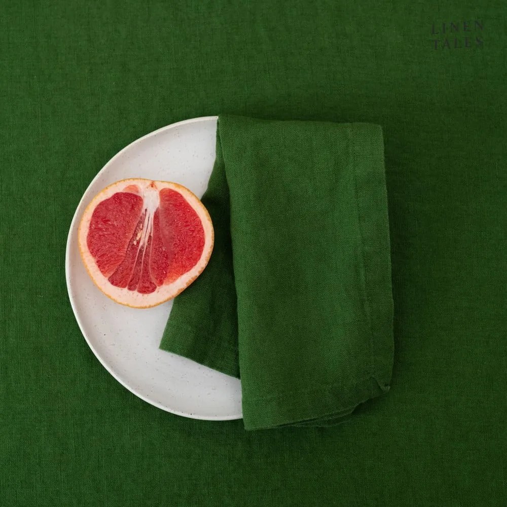 Ленена подложка за хранене 35x45 cm True Green – Linen Tales