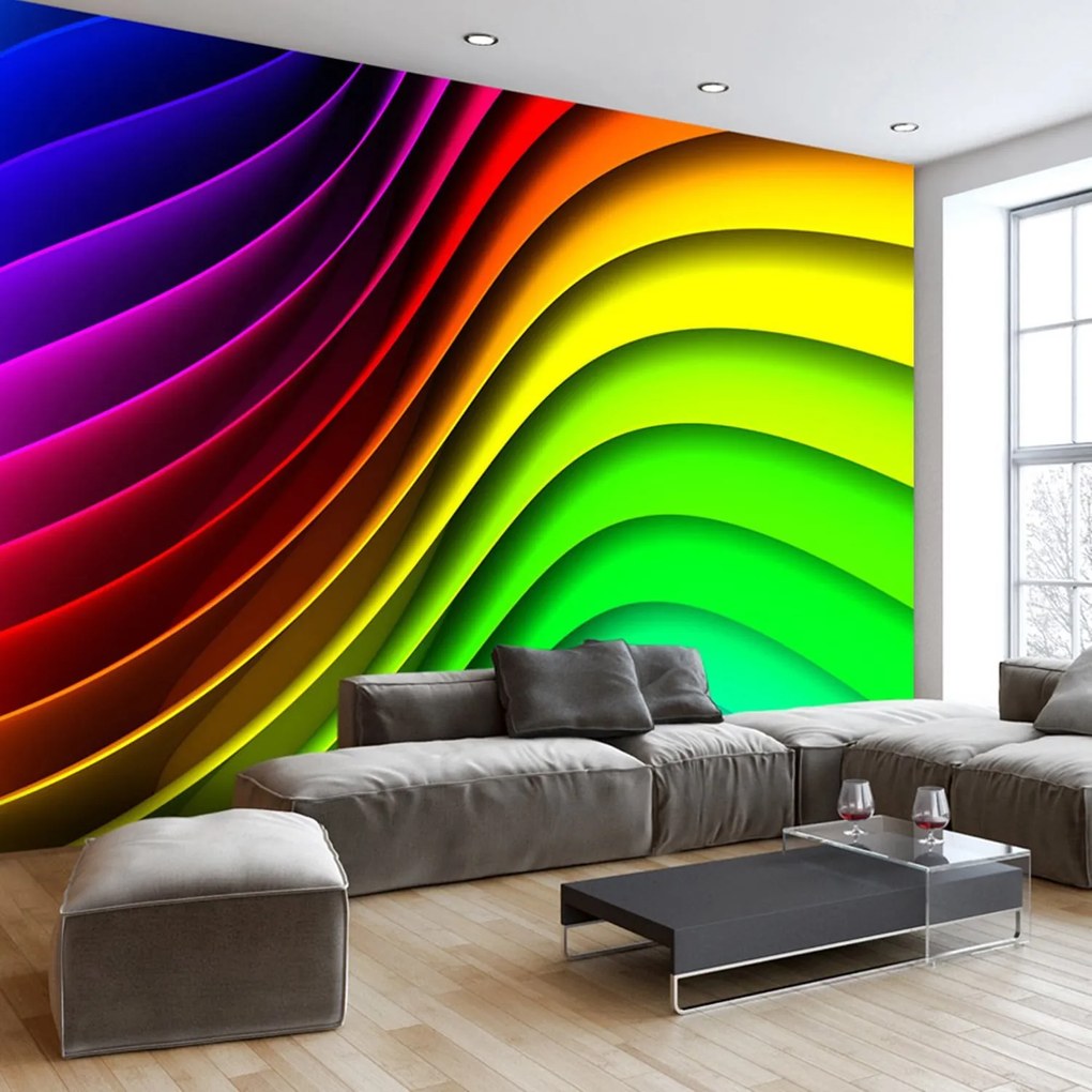 тапети - Rainbow Waves 100x70