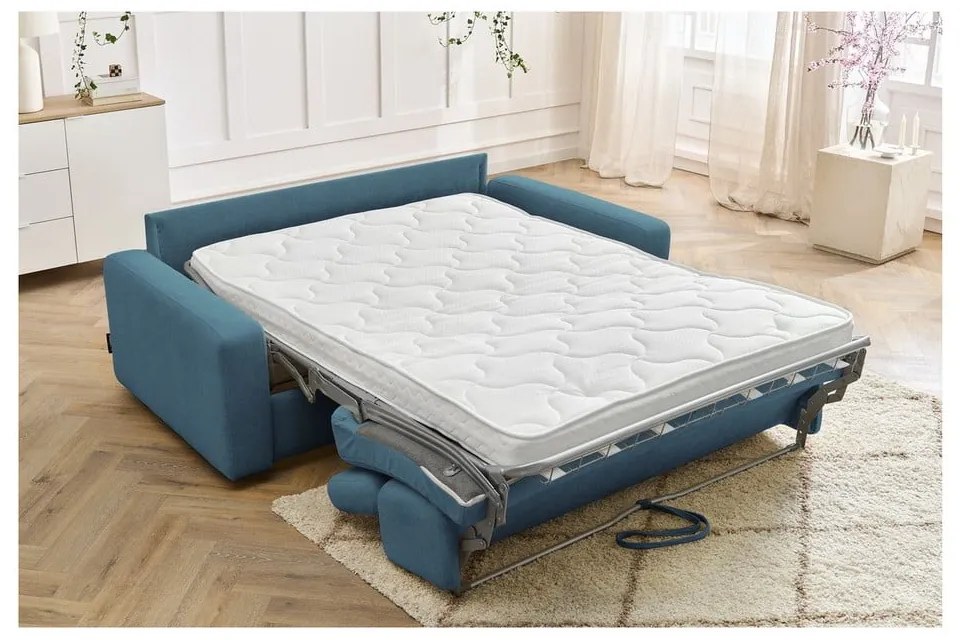 Син разтегателен диван 215 cm Monaco – Bobochic Paris