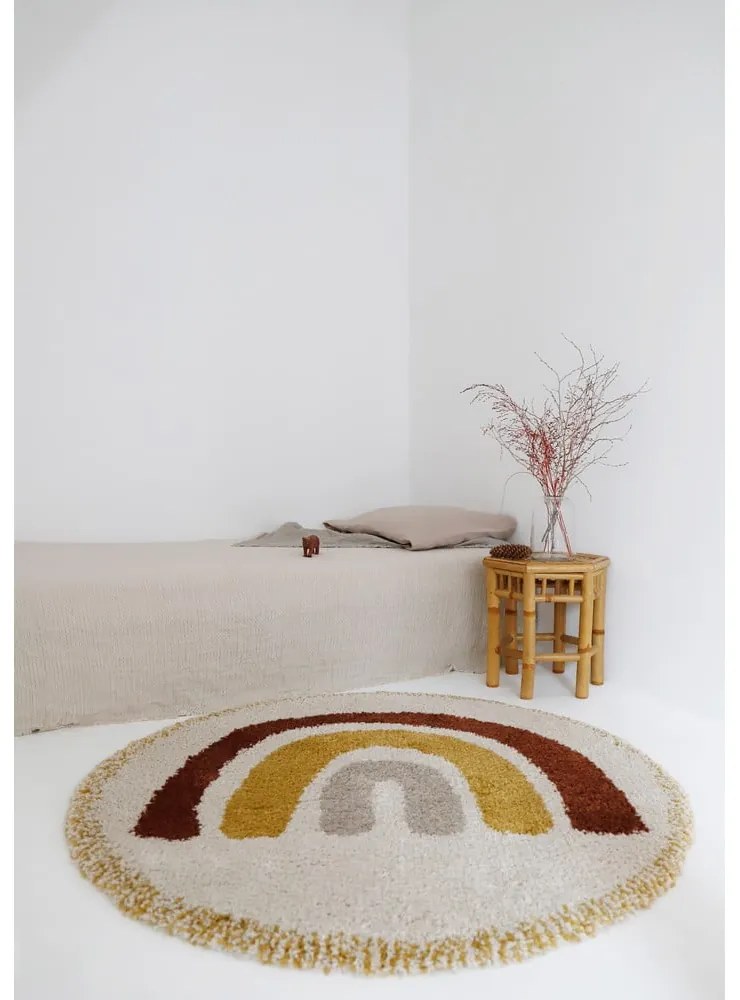 Детски килим, ø 120 cm Bohemian Rainbow - Nattiot